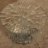 Vintage molded glass ceiling lamp