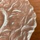 Vintage frosted glass bowl, 1970s.