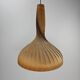 Large vintage hanging lamp veneer wood Hans Agne Jacobsson
