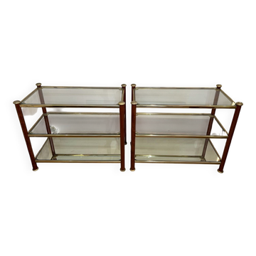 Pair of side tables, 20th century