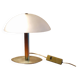 Vintage Italian table lamp, frosted glass