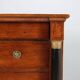 Ancient Empire commode in walnut and bronze, Italy, 19th century.