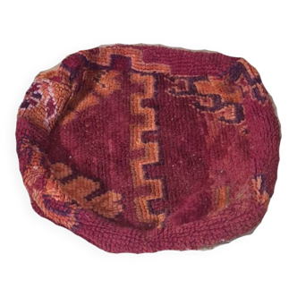 Handmade bohemian Berber pouf 60 X 60 X 25 CM