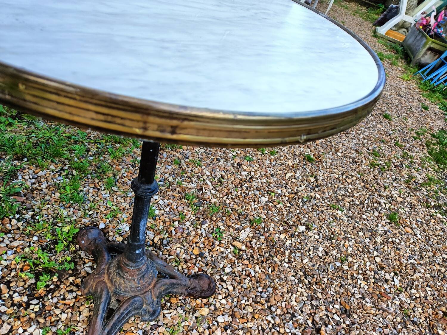 Table bistrot ronde ancienne