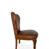 Set of the side chairs and stool for leg, 1950s.