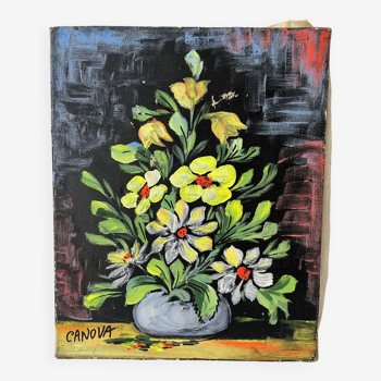 Old “flowers” painting