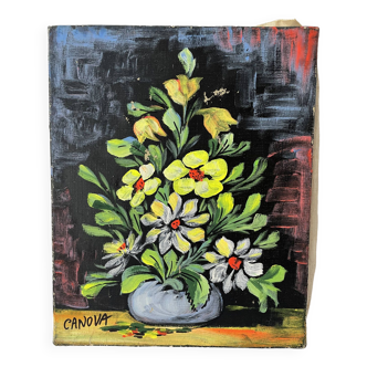 Tableau ancien « fleurs »