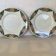 4 old earthenware plates decorated Alsace