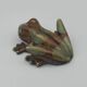 FROG figurine in enameled CERAMIC Vintage Golden Pond collection