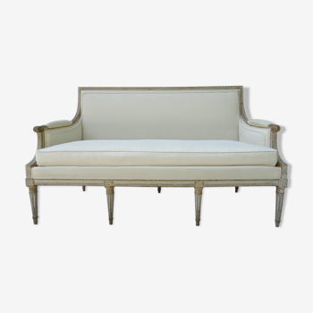 Banquette Louis XVI du 19ème siècle