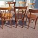 Set of 18 mismatched wooden bistro chairs - vintage