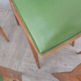 6 vintage Scandinavian chairs compass feet