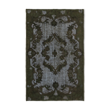 Handmade Distressed Oriental 1980s 200 cm x 315 cm Grey Rug