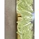 Green Italian Luxury Brass Wall Sconce Murano Glass or Flush Mount