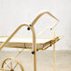 Midcentury vintage brass & steel trolley 'italian chique'