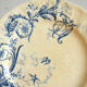 4 plates with dessert earth of iron Gien "Rinceaux"