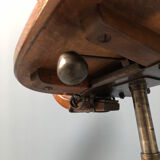 Brown beech wooden Albert Stoll atelier or desk chair from the 1920s