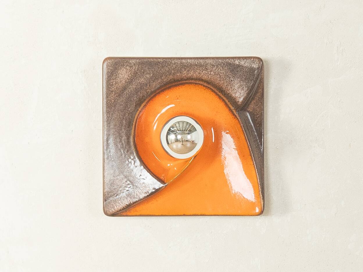 Striking Fat Lava wall lamp by Goebel, 1970s, Space Age design
