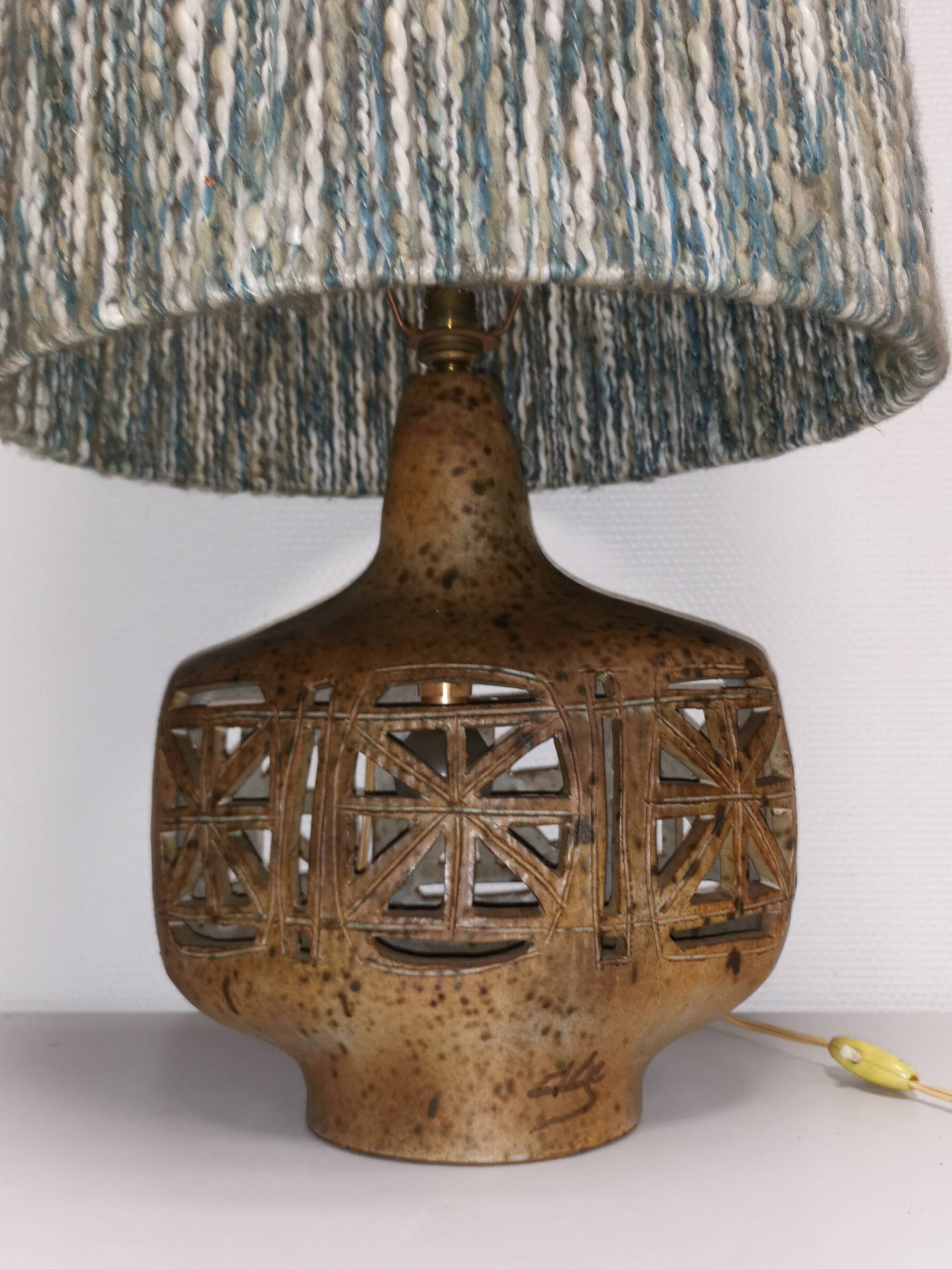 Ceramic lamp signed ESCALA vintage 60's 70's