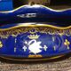 Gardener in blue porcelain of Tours, signed Herbinière.  Nineteenth century.