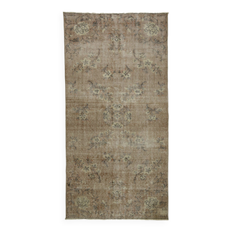 Tapis turc vintage – 133 x 268 cm – Laine tissée main