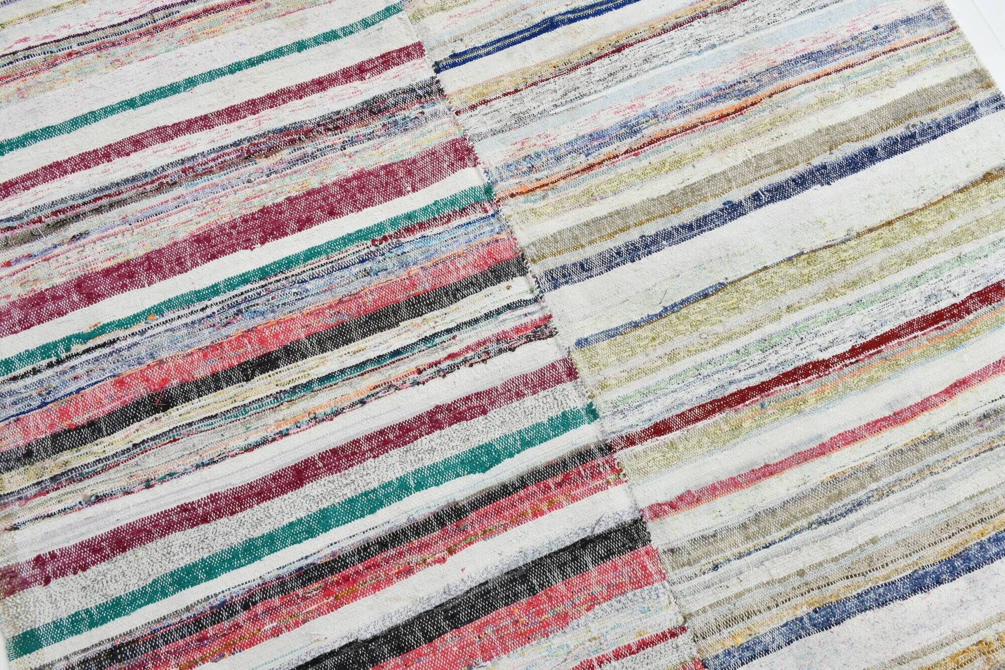 5x8 Shades Of Multicolor Handmade Vintage Kilim Rug, 167x251Cm