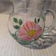 Decorative jug with floral pattern