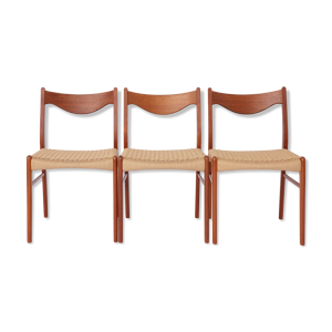 Ensemble de 3 chaises Arne Wahl