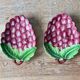 Duo de petits plats, raviers ou vide poches en barbotine