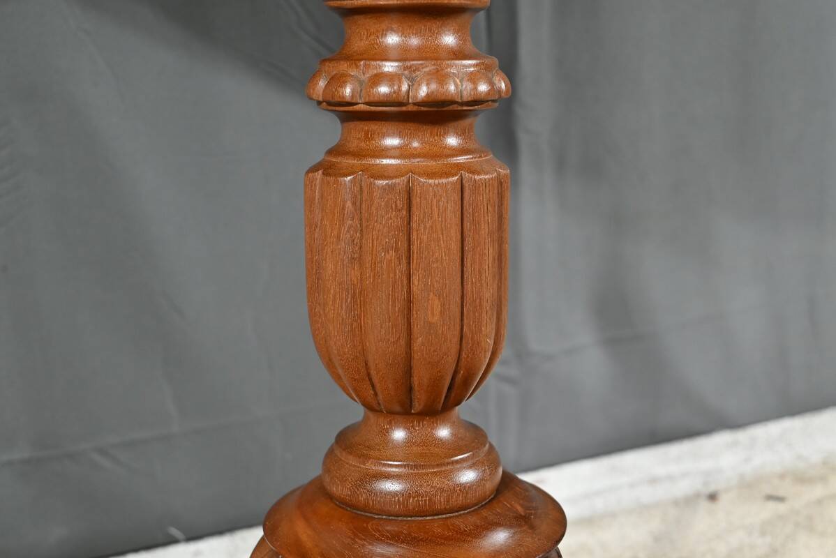 Oval Pedestal Table with Mahogany System, Louis Philippe period – 1st part 19th century