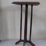 Table d'appoint  en bois vernis marron