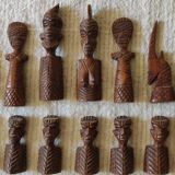 Unique African exotic wood chess sets