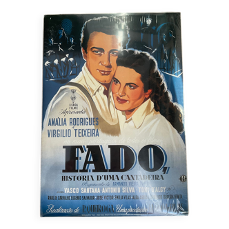 Fado poster, Amalia, Rodriguez and Virgilio Teixeira