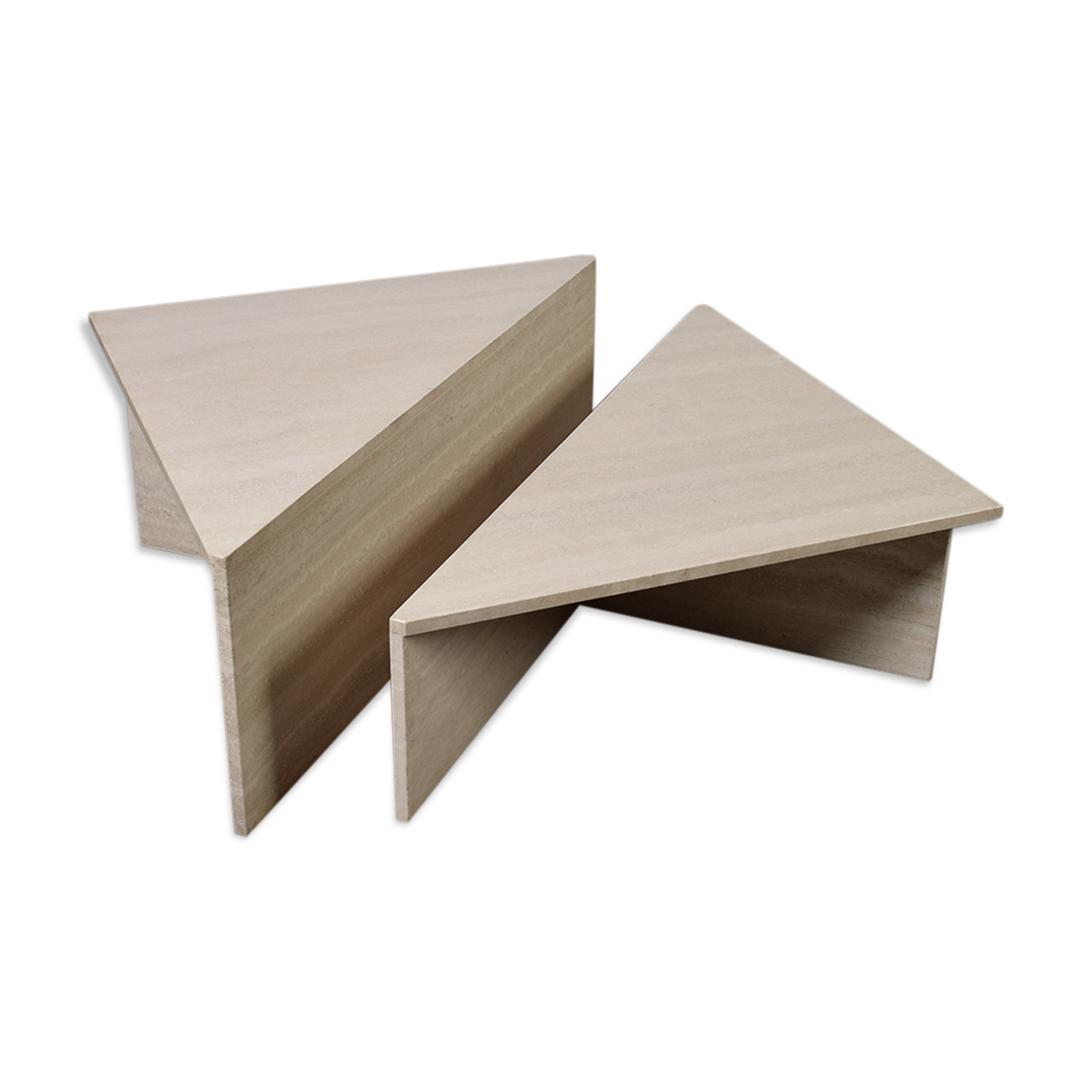 Travertine Coffee Table By Up&Up, Italy, 1970s