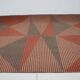 XL midcentury bouclé abstract design geometric rug / carpet, 1950s
