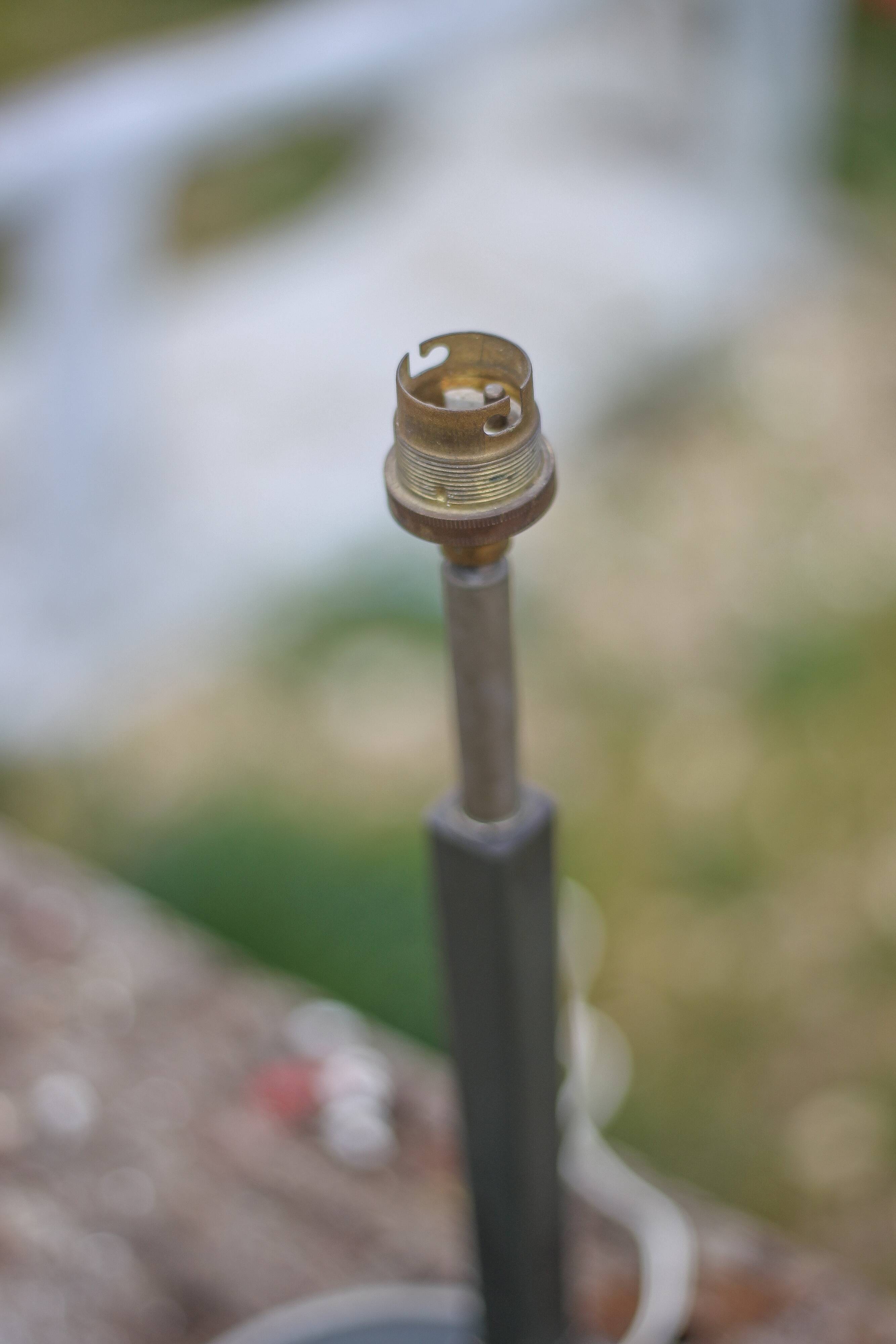 Vintage lamp, industrial metal bedside lamp, table lamp