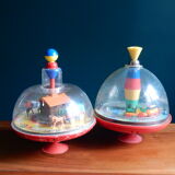 Set of 2 spinning tops for children