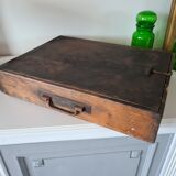 Old printing box with its stamps