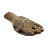 Large sculpture hand / empty pocket plaster 1960 jean Jacques Goma Vibreville