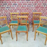 Chairs formica and wood 1950 circa