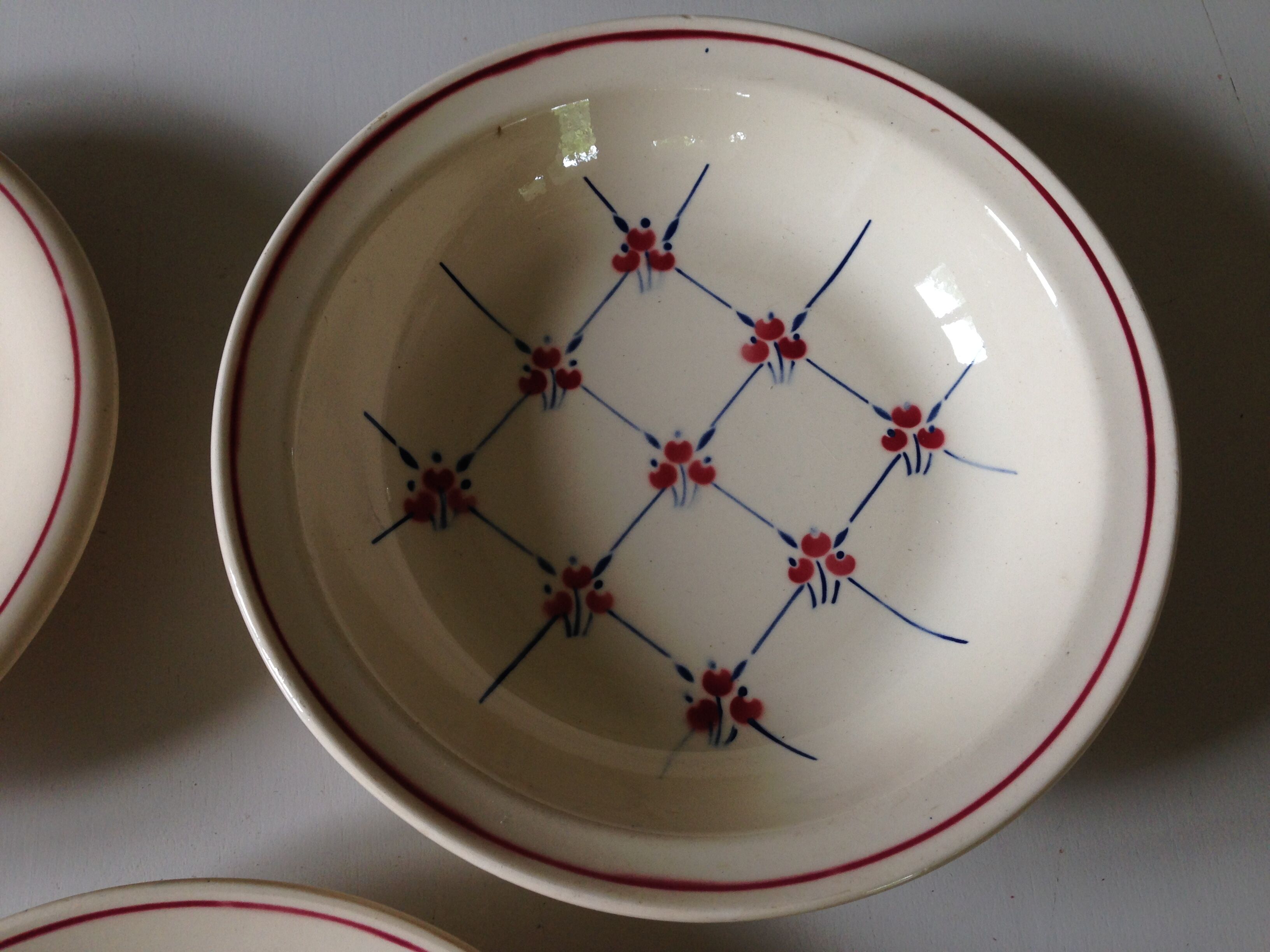 Dishes Badonviller model Normandy circa 1940