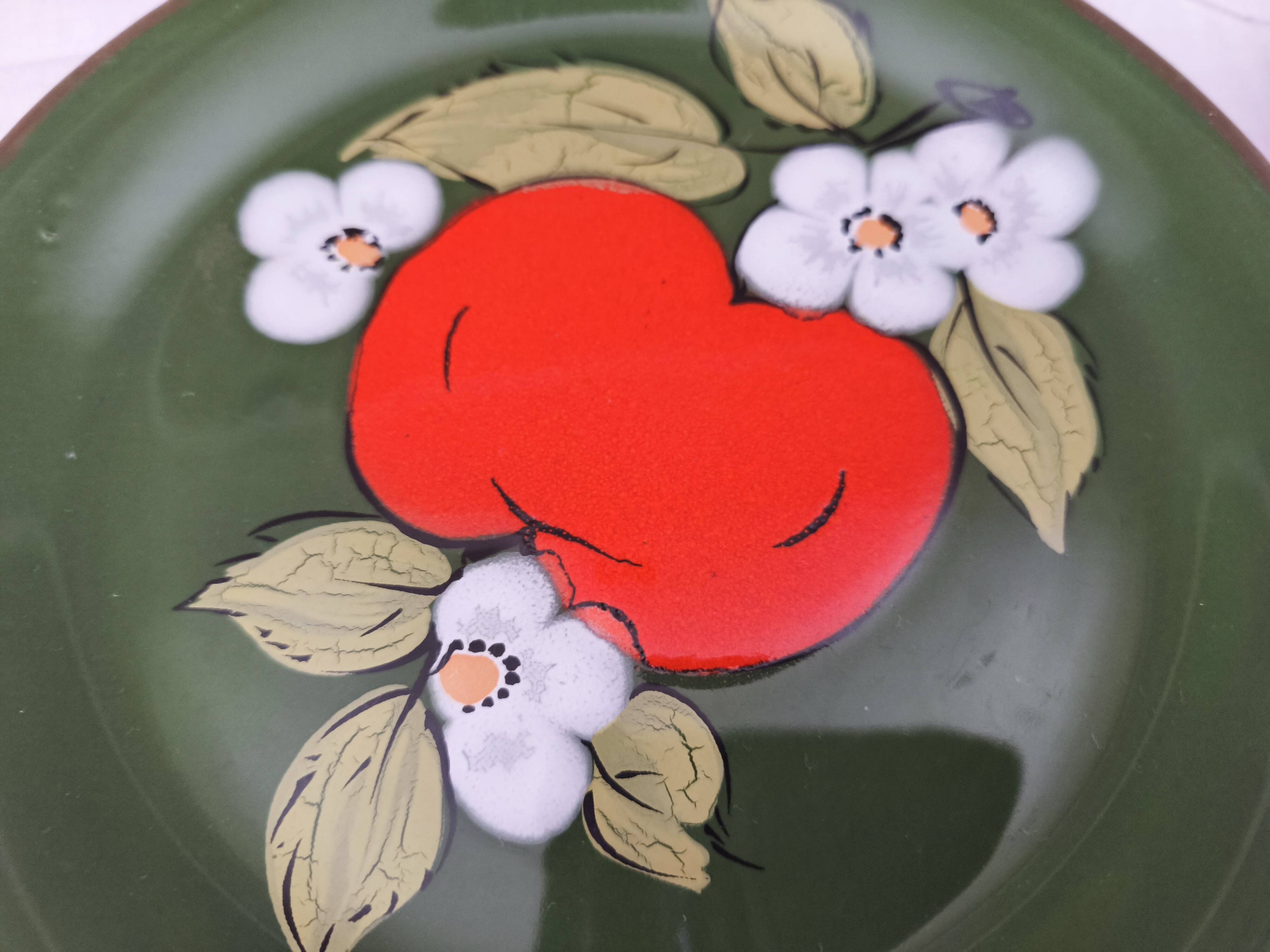 Set of 6 vintage Zeller Keramik dessert plates Eden model