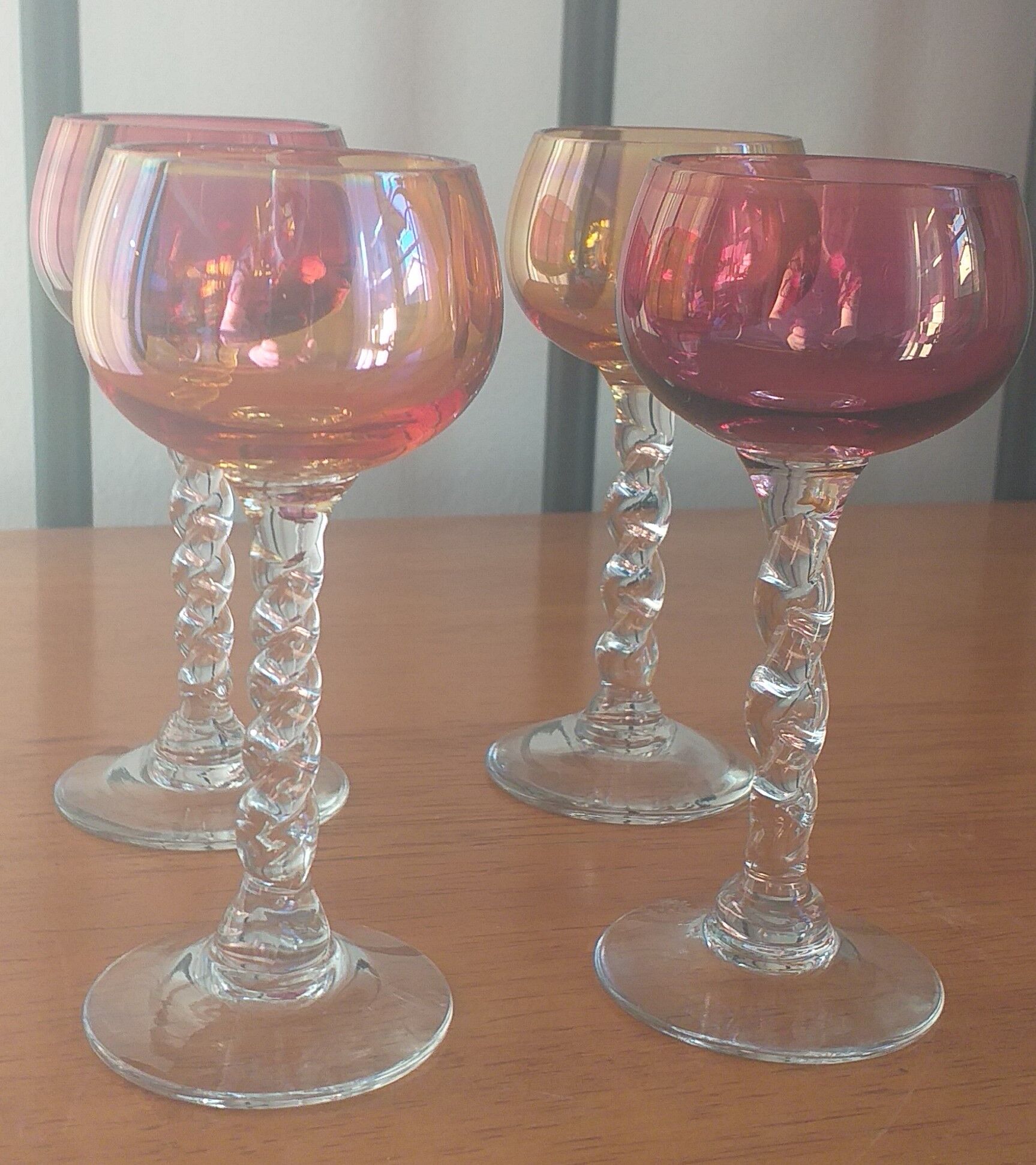 Verres à liqueur en verre soufflé