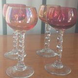 Verres à liqueur en verre soufflé