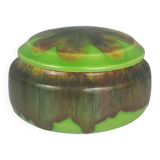 Stoneware box signed Lacheny / Puisaye