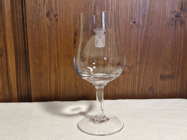 8 Verres à vin en cristal des années 25/30- Logo Vins camp Romain