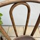 Chaise bistrot assise coquelicot, 1900