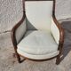 Armchair empire bergere in dark walnut from the XIXth century