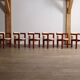 Ensemble de 6 chaises Augusto Savini Pamplona pour Pozzi, Italie 1965