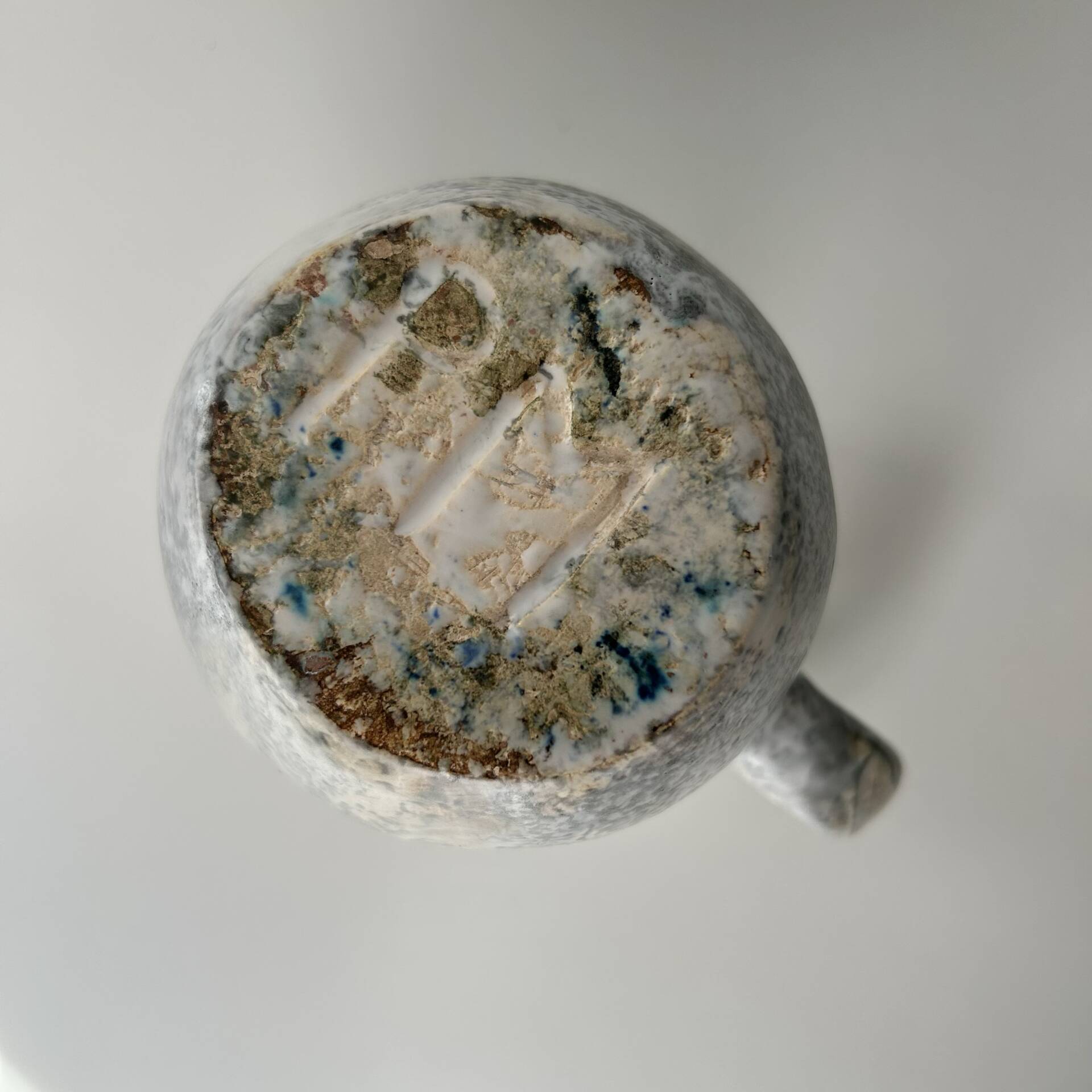 Brutalist pitcher signed PM